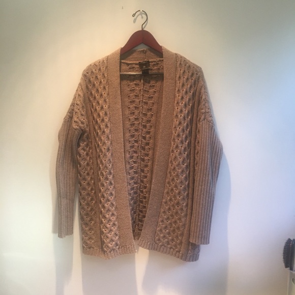 Anne Taylor honeycomb knit oversized cardigan - Picture 6 of 14